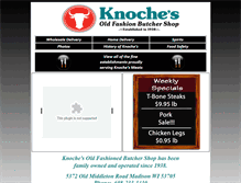 Tablet Screenshot of knochesbutchershop.com